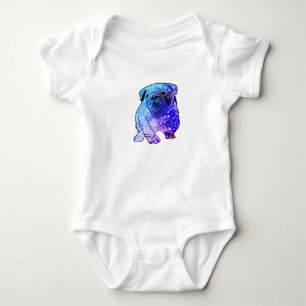 Body Para Bebê Bodysuit do jérsei da arte da mandala do buldogue