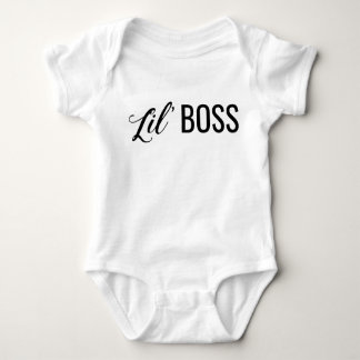 Body Para Bebê Bodysuit do jérsei do chefe de Lil