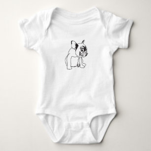Body Para Bebê Bodysuit do jérsei do desenho do filhote de