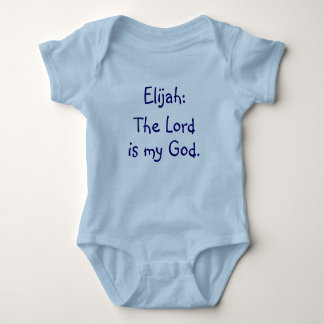 Body Para Bebê Bodysuit do significado do nome do bebê de Elijah