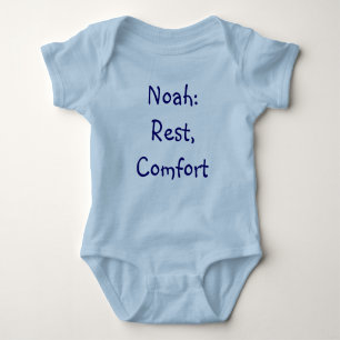Body Para Bebê Bodysuit do significado do nome do bebê de Noah