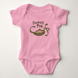 Body Para Bebê Bodysuit do tutu da ervilha doce