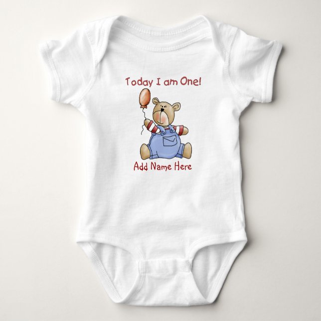 Body Para Bebê Bodysuit e Tshirt personalizados do primeiro (Frente)
