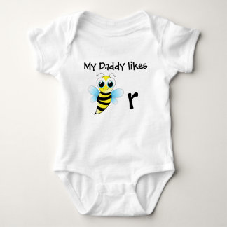 Body Para Bebê Bodysuit engraçado da abelha do bebê. Meu pai