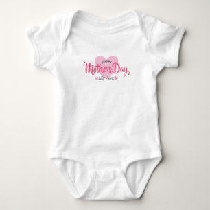 Body Para Bebê Bodysuit feito sob encomenda personalizado do dia