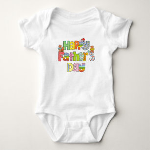 Body Para Bebê Bodysuit feliz da criança do dia dos pais