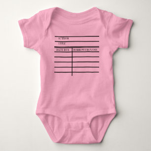 Body Para Bebê Bodysuit Graphic Data de Vencimento da Biblioteca