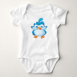 Body Para Bebê Bodysuit insolente azul do pássaro