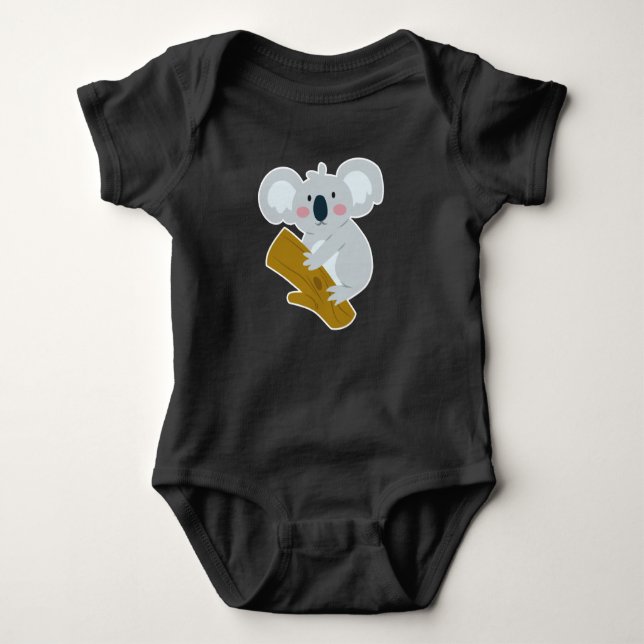 Body Para Bebê Bodysuit legal do bebê do Koala (Frente)