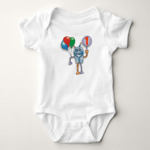 Body Para Bebê Bodysuit lustroso bonito do bebê do robô do