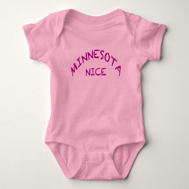 Body Para Bebê Bodysuit Minnesota Nice Baby Jersey (Frente)