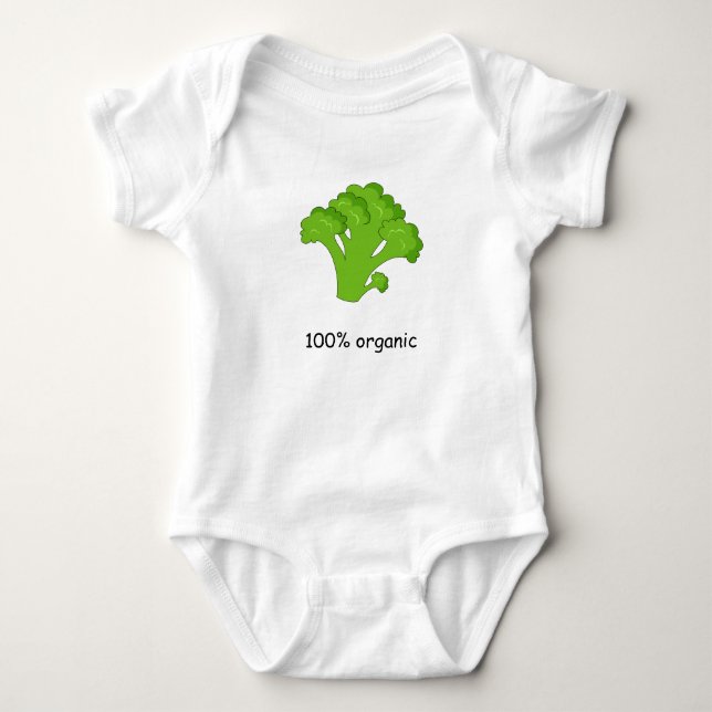 Body Para Bebê Bodysuit orgânico do bebê de 100% (Frente)