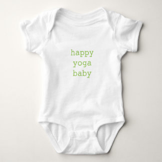 Body Para Bebê Bodysuit orgânico do bebê feliz da ioga