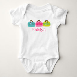 Body Para Bebê Bodysuit ou T-shirt Personalizado com Bolsas de Bo