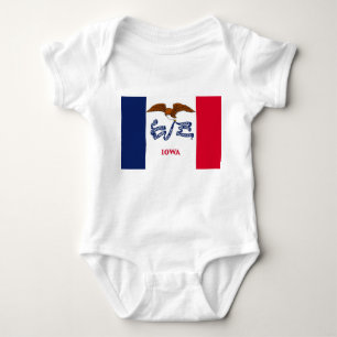 Body Para Bebê Bodysuit patriótico do bebê com a bandeira de