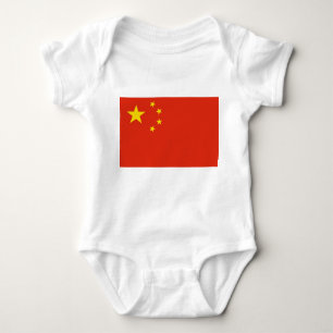 Body Para Bebê Bodysuit patriótico do bebê com bandeira China