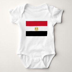 Body Para Bebê Bodysuit patriótico do bebê com bandeira Egipto