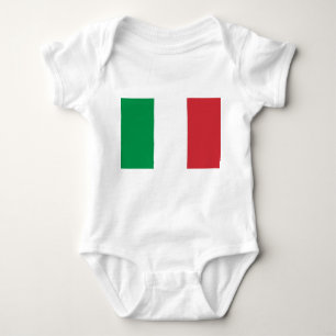 Body Para Bebê Bodysuit patriótico do bebê com bandeira Italia