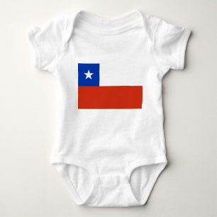 Body Para Bebê Bodysuit patriótico do bebê com bandeira o Chile