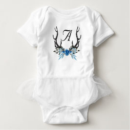 Body Para Bebê Bodysuit personalizado do tutu do bebé do Antler