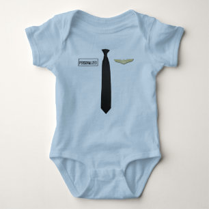 Body Para Bebê Bodysuit piloto personalizado, roupa da aviação