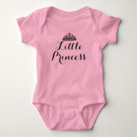Bodysuit Princesa Pequena Rosa Tutu de Bebê