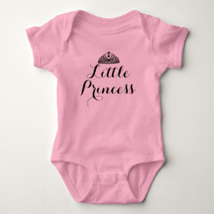 Body Para Bebê Bodysuit Princesa Pequena Rosa Tutu de Bebê