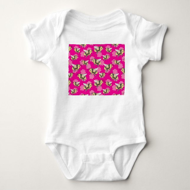 Body Para Bebê Bodysuit Salve as Abelhas bebê (Frente)