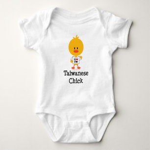 Body Para Bebê Bodysuit taiwanês da criança do pintinho