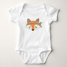 Body Para Bebê Bodysuit tribal do bebê do Fox de Boho