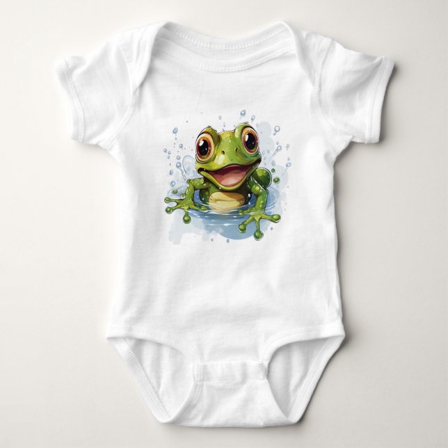 Body Para Bebê Bodysuits de bebê macaco engraçado não é uma tradu (Frente)
