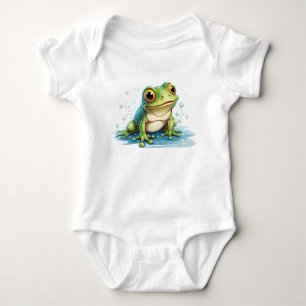 Body Para Bebê Bodysuits de bebê macaco engraçado não, sapo