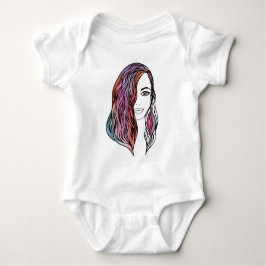 Body Para Bebê Bodysuits fofos com uma imagem