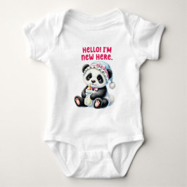 Body Para Bebê Bodytrata de Panda Adorável