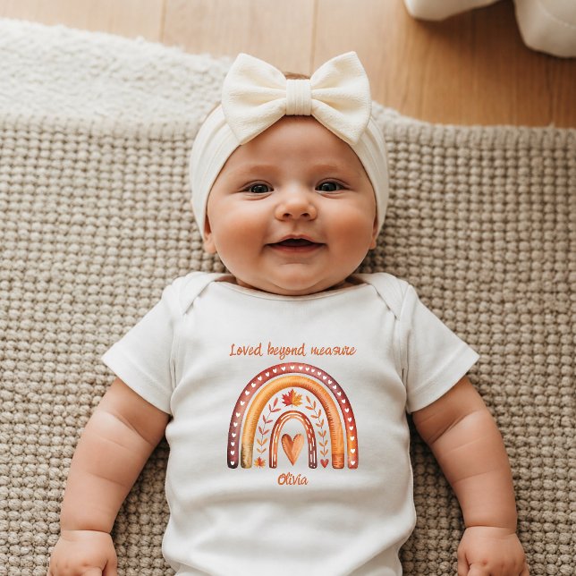 Body Para Bebê Boho Arco-íris Amado Além da Medida Outono Recém-N (Criador carregado)
