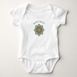 Body Para Bebê Boho Baby Flower Mandala Uma Peça Bodô