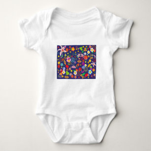 Body Para Bebê Boho floral