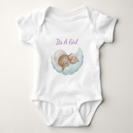 Body Para Bebê Boho floral cloud sleeping baby girl