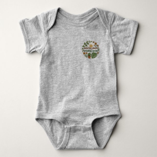 Body Para Bebê Boho Mãe de Planta Rompendo Ciclos Saúde Mental …. (Frente)