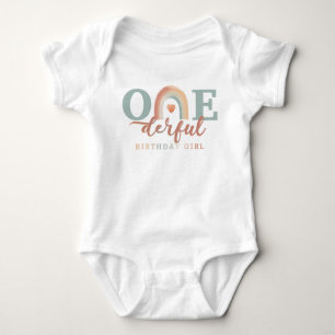 Body Para Bebê Boho Rainbow Garota de Aniversário Maravilhosa Beb
