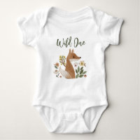 Boho Woodland Fox Wild One Baby Bodycase