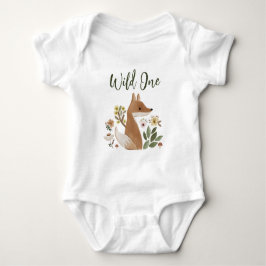 Body Para Bebê Boho Woodland Fox Wild One Baby Bodysuit  