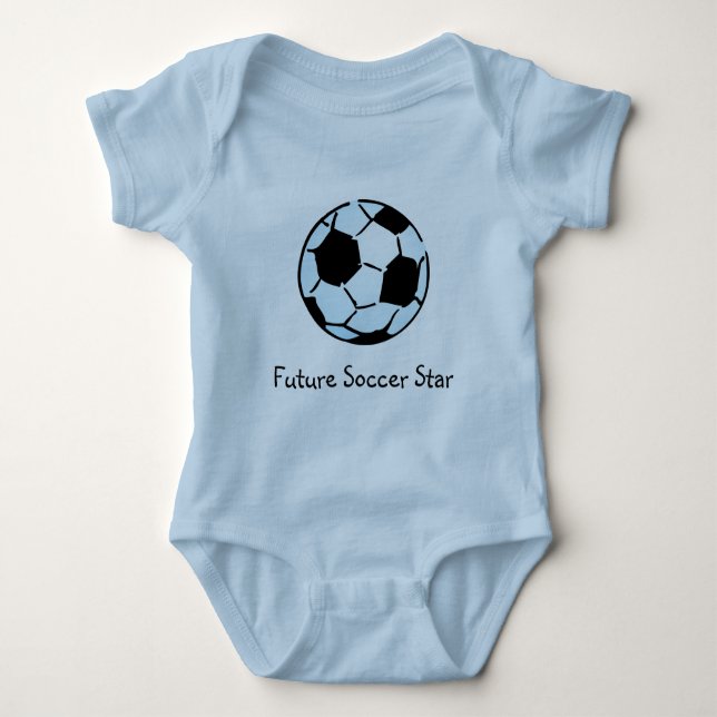 Body Para Bebê Bola de futebol (Frente)