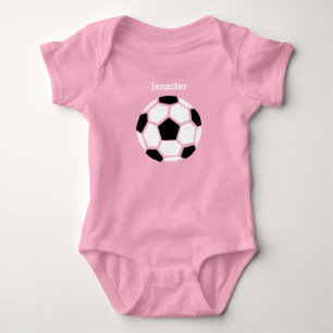 Body Para Bebê Bola de Futebol Fofa Bebê Esportes Personalizados