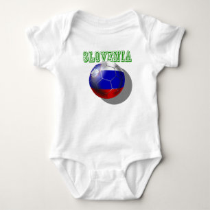 Body Para Bebê Bola de futebol futbal de Slovenija Slovenia