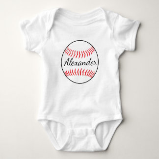 Body Para Bebê Bola Personalizada de Baseball
