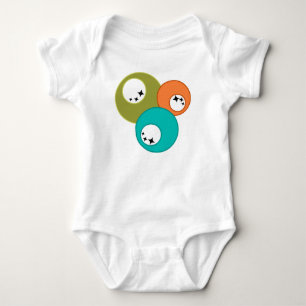 Body Para Bebê Bolas de boliche modernas do século médio