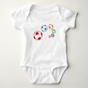 Body Para Bebê bolas de futebol
