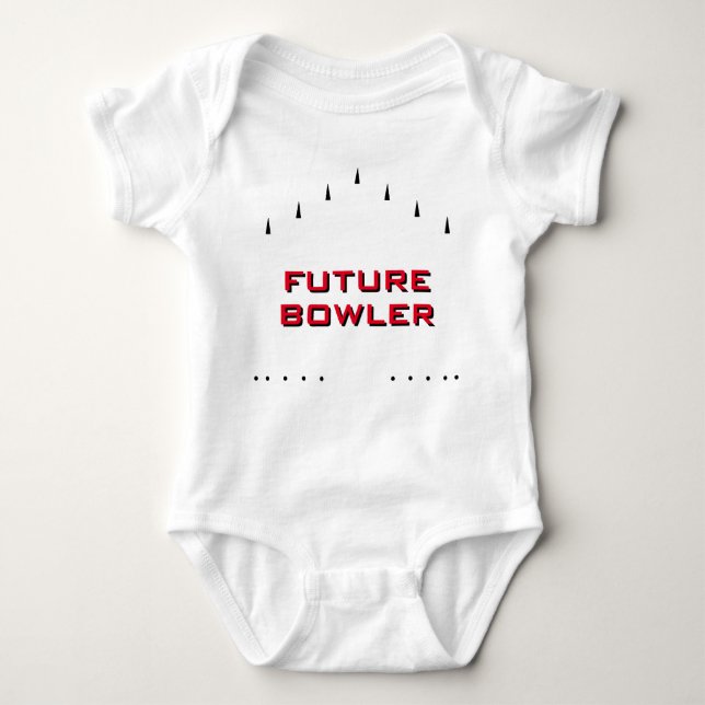 Body Para Bebê boliche "Future Bowler" (Frente)