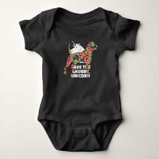 Body Para Bebê Bolldog Americano Silhouette Floral Gift